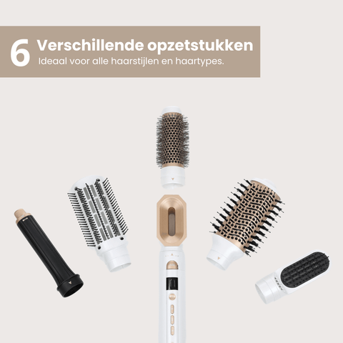 Airstyler Pro 6 in 1 Föhnborstel- Wit