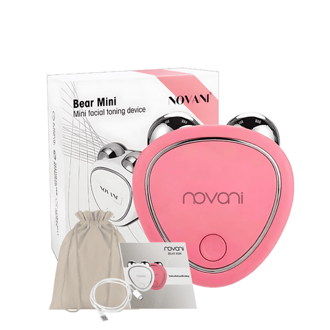 Novani Bear Mini compact microstroom apparaat – travel beauty device voor huidverjonging