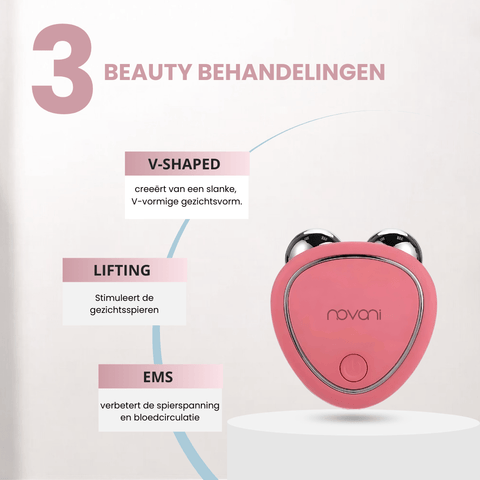 Mini facelift apparaat met gua sha design – Novani Bear Mini voor V-face en huidlift