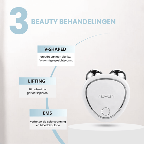 Mini facelift apparaat met gua sha design – Novani Bear Mini voor V-face en huidlift