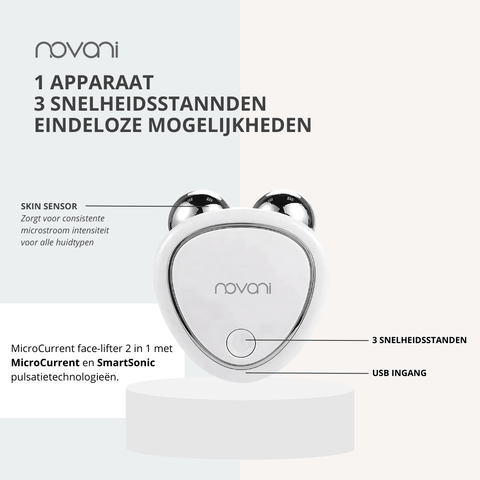 Draagbaar microcurrent gezichtsapparaat – huidverjonging en kaaklijn contour